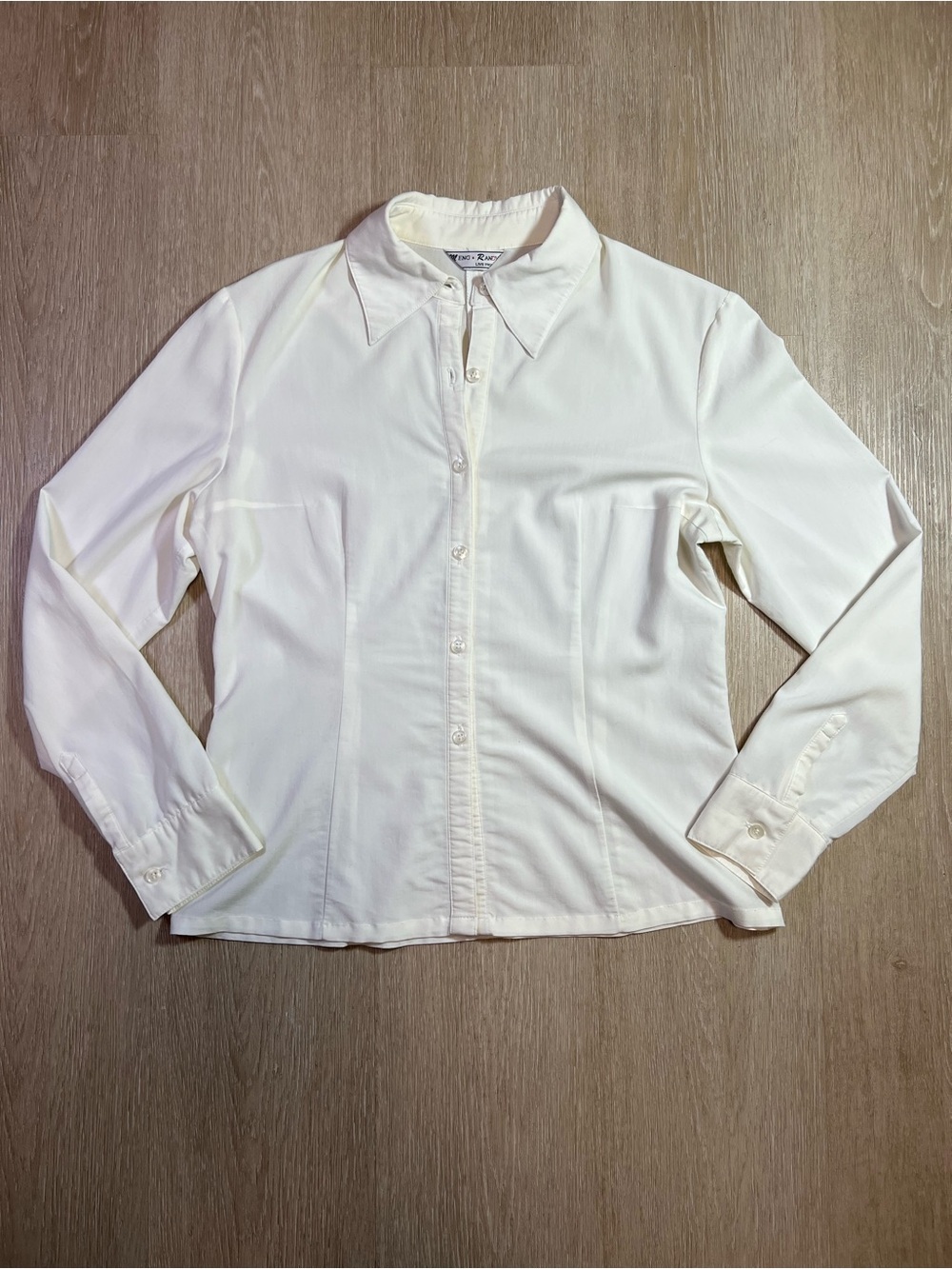 Classic White Minimalist Chic Button-Up Blouse
